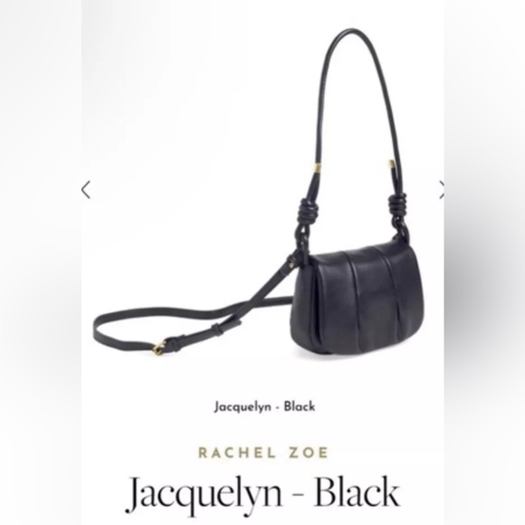 RACHEL ZOE Jacquelyn Crossbody in Black, NWT MSRP $98 VEGAN LEATHER - Picture 8 of 8